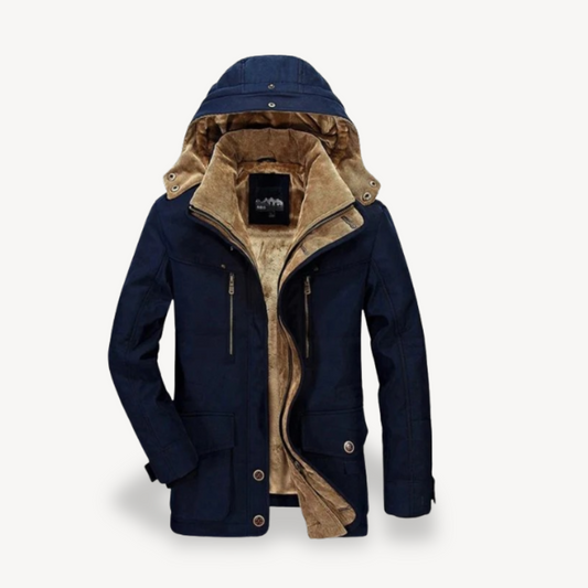 VogeLuxe | Men’s Double-Layer Hooded Parka