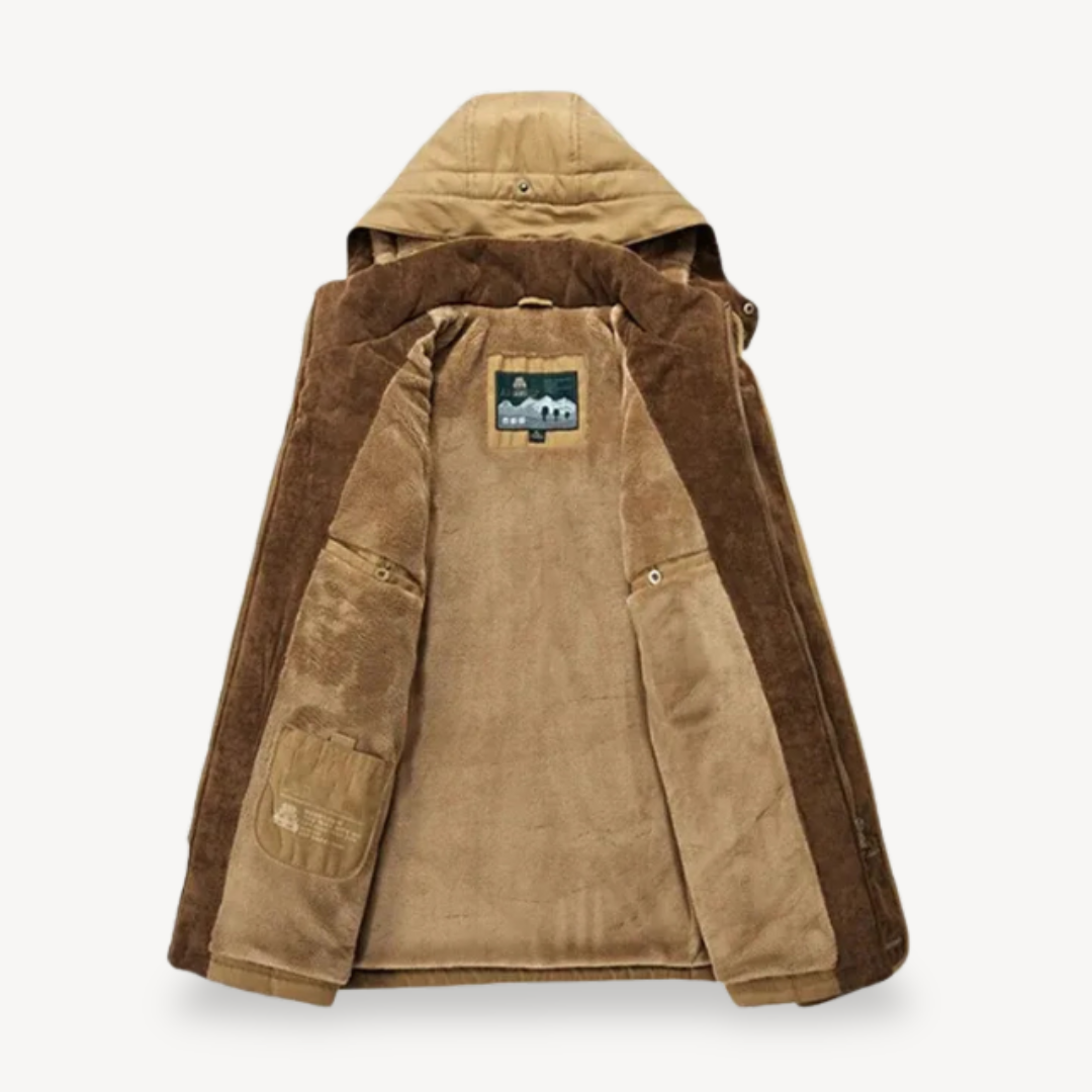 VogeLuxe | Men’s Double-Layer Hooded Parka