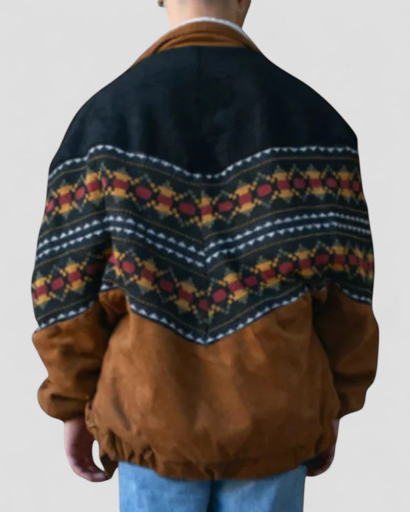 VogeLuxe | Men’s Patterned Sherpa Jacket
