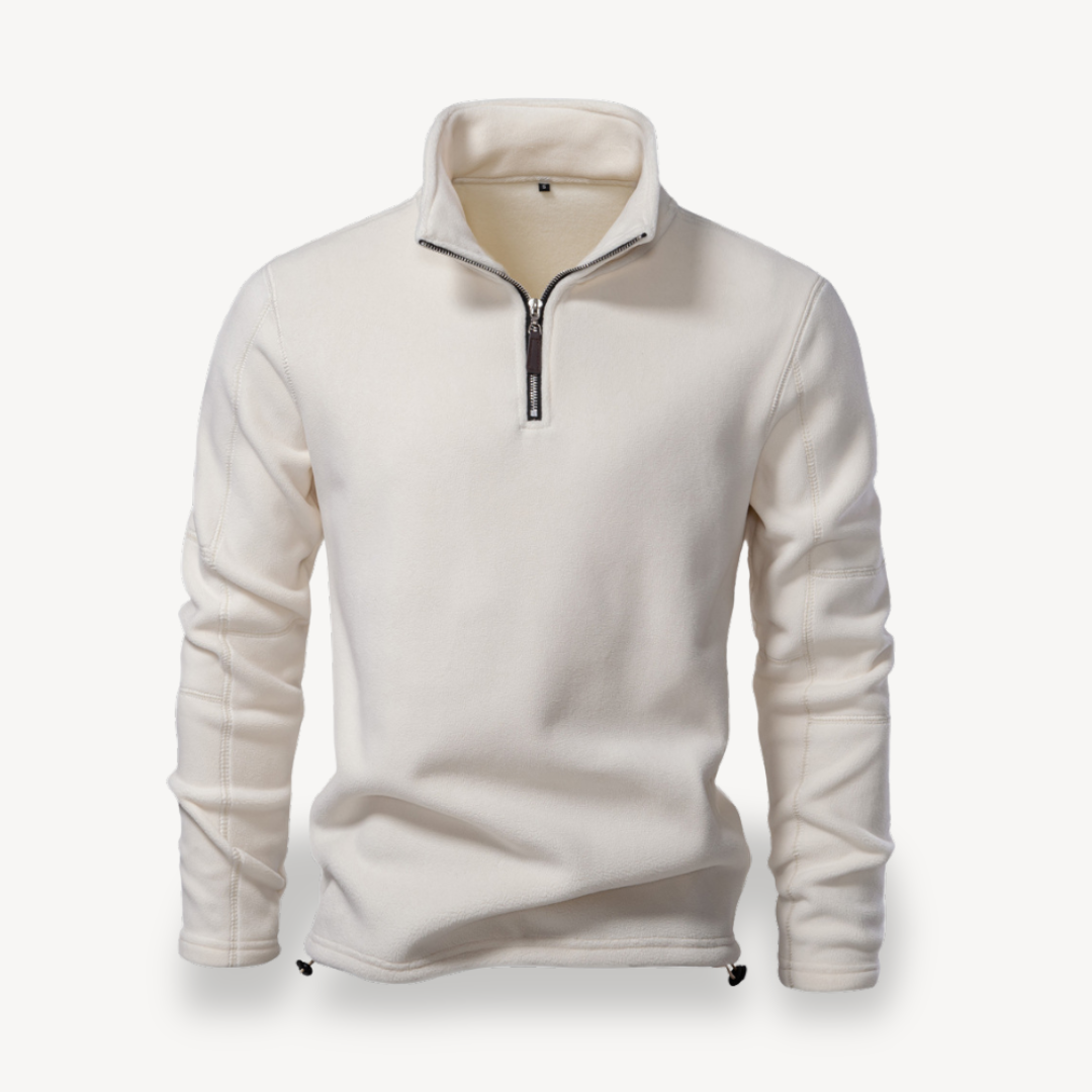 VogeLuxe | Men’s Cozy Fleece Quarter-Zip Sweater