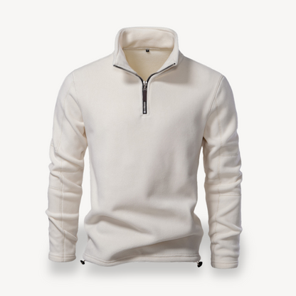 VogeLuxe | Men’s Cozy Fleece Quarter-Zip Sweater