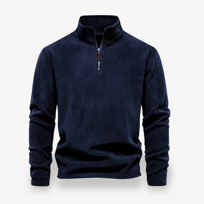VogeLuxe | Men’s Cozy Fleece Quarter-Zip Sweater
