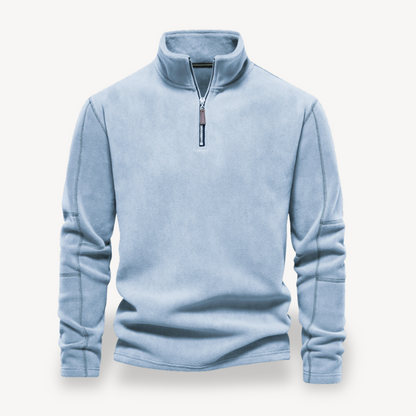 VogeLuxe | Men’s Cozy Fleece Quarter-Zip Sweater