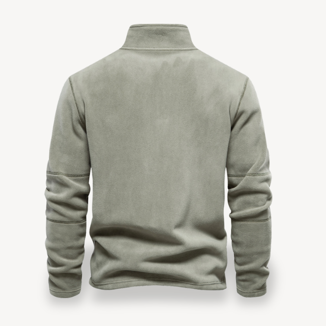 VogeLuxe | Men’s Cozy Fleece Quarter-Zip Sweater
