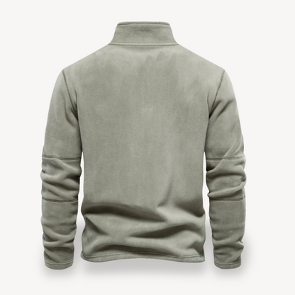 VogeLuxe | Men’s Cozy Fleece Quarter-Zip Sweater