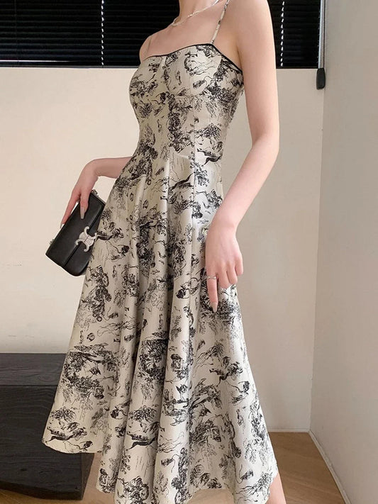 Classic Floral Sundress for Women - VogeLuxe