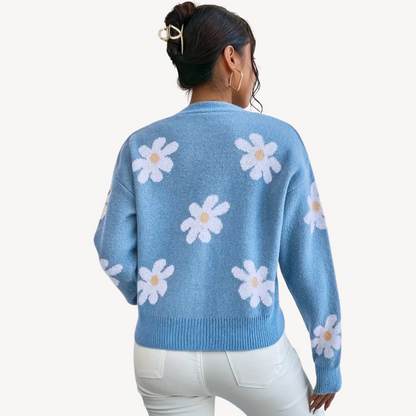 VogeLuxe | Women’s Floral Knit Cardigan