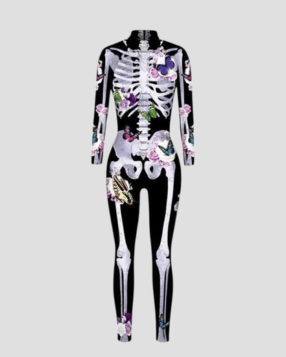 VogeLuxe | Women’s Floral Skeleton Jumpsuit