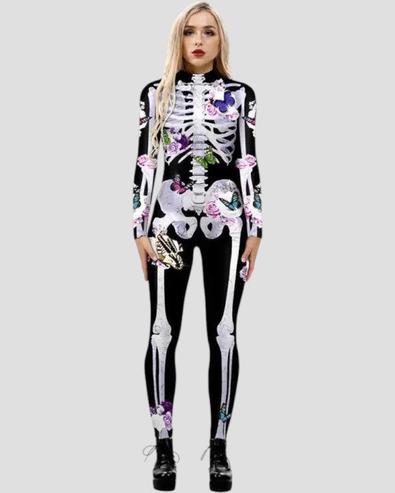VogeLuxe | Women’s Floral Skeleton Jumpsuit
