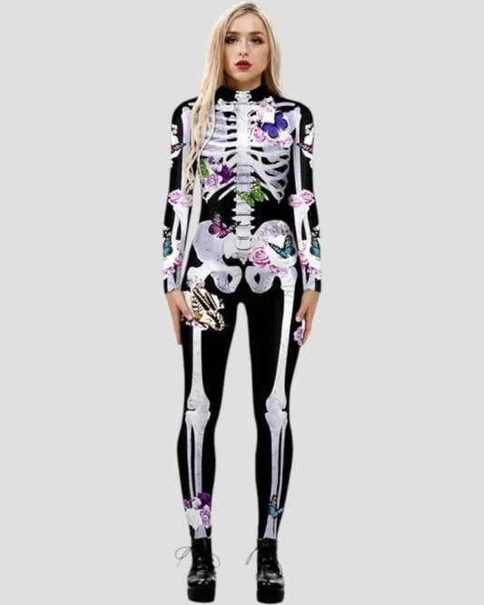 VogeLuxe | Women’s Floral Skeleton Jumpsuit
