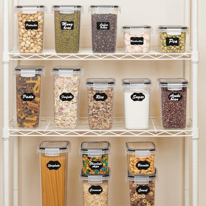 Sealable Plastic Food Boxes Transparent Kitchen Storage Set - VogeLuxe