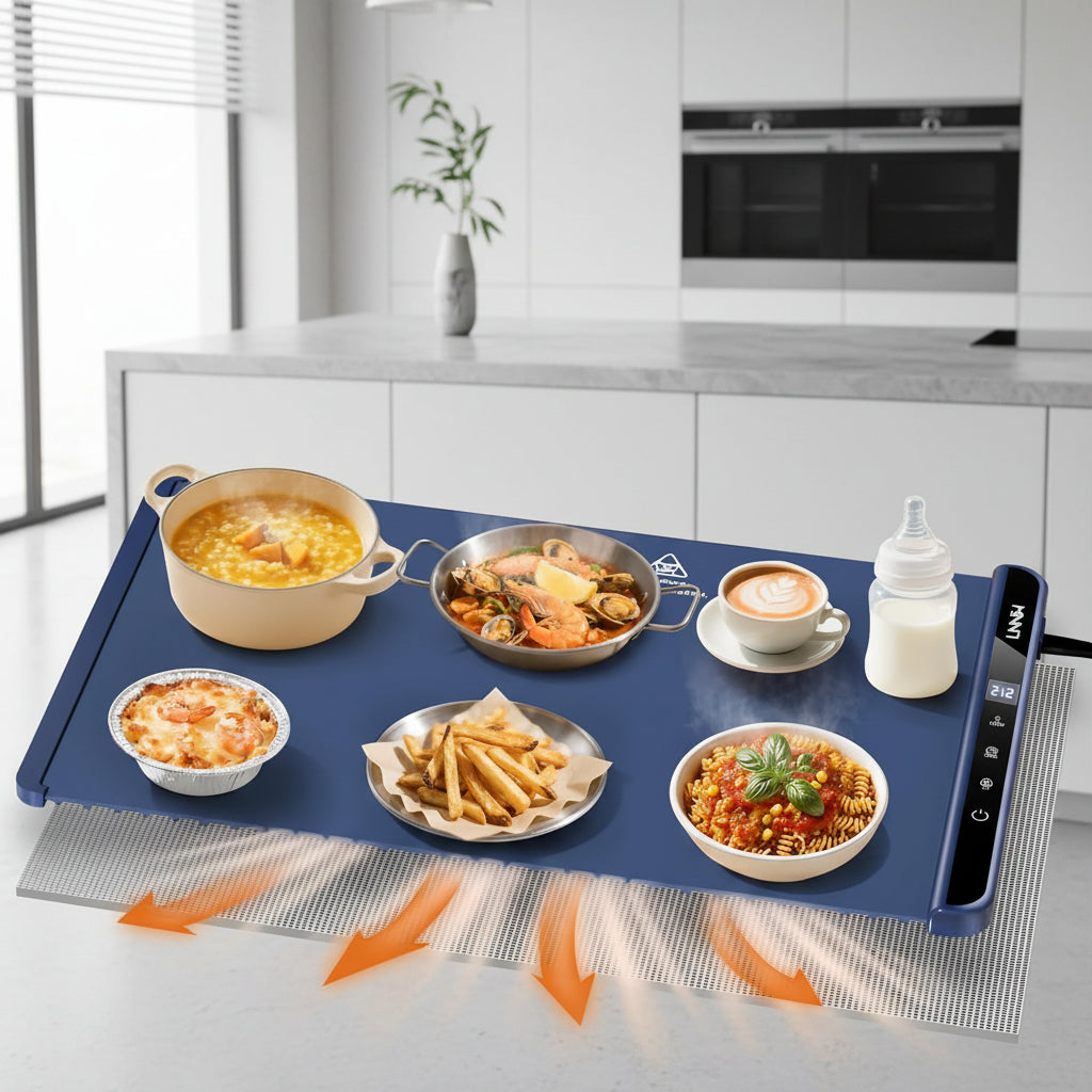 Electric Heat Resistant Food Warmer Tray - VogeLuxe