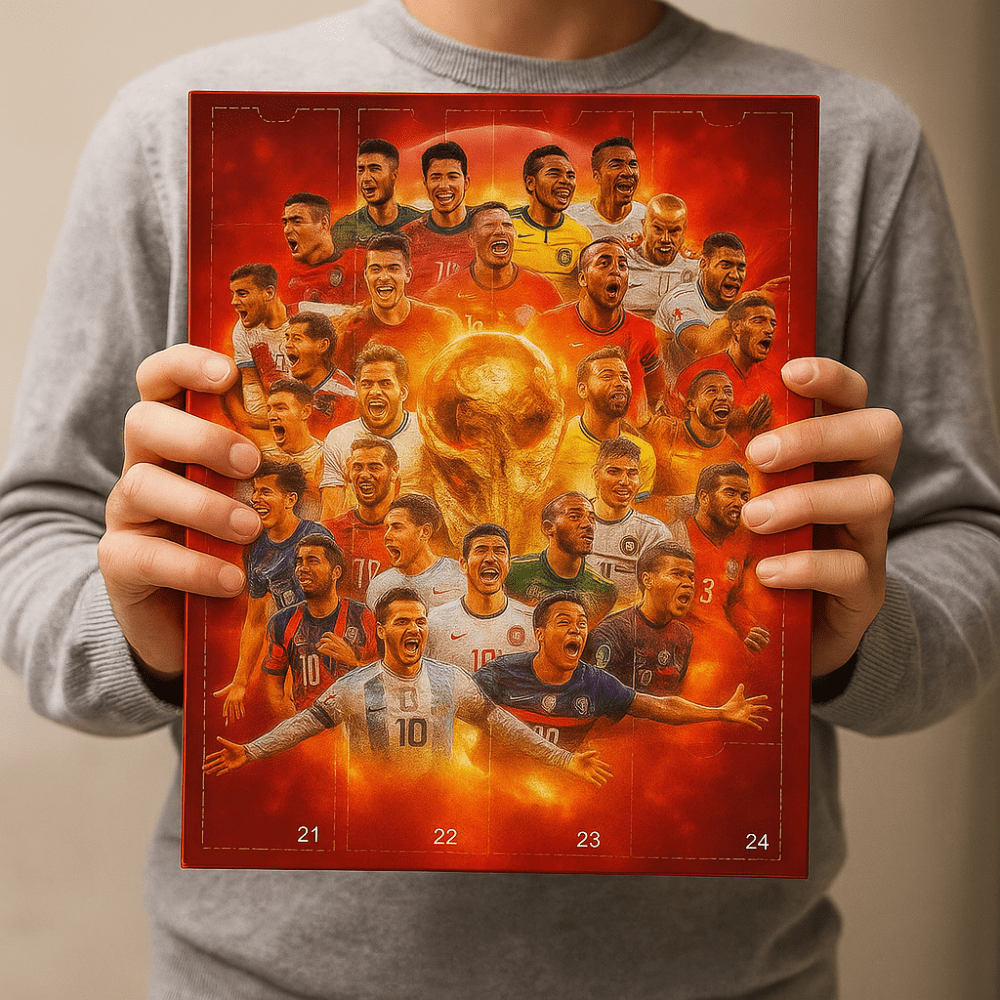 Soccer Christmas Countdown Figurine Set for Fans