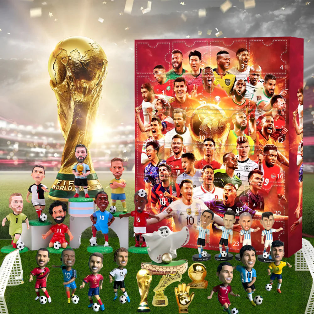 Soccer Christmas Countdown Figure Box Set - VogeLuxe