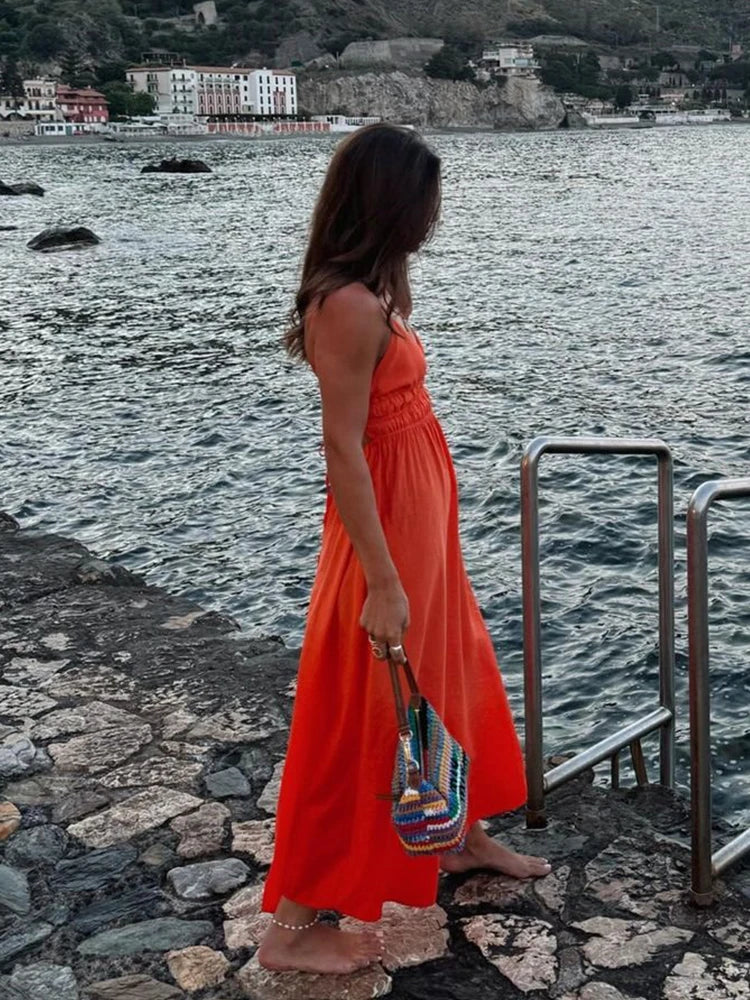 Sleeveless Lightweight Maxi Sundress for Women - VogeLuxe