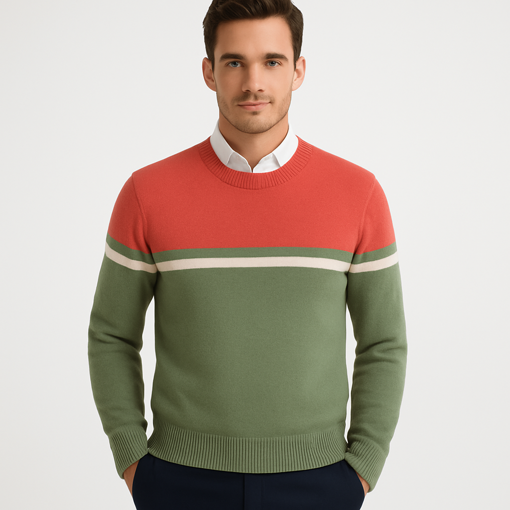 Formal Wool Sweater – Classic Knit Pullover for Business and Casual Wear 0
