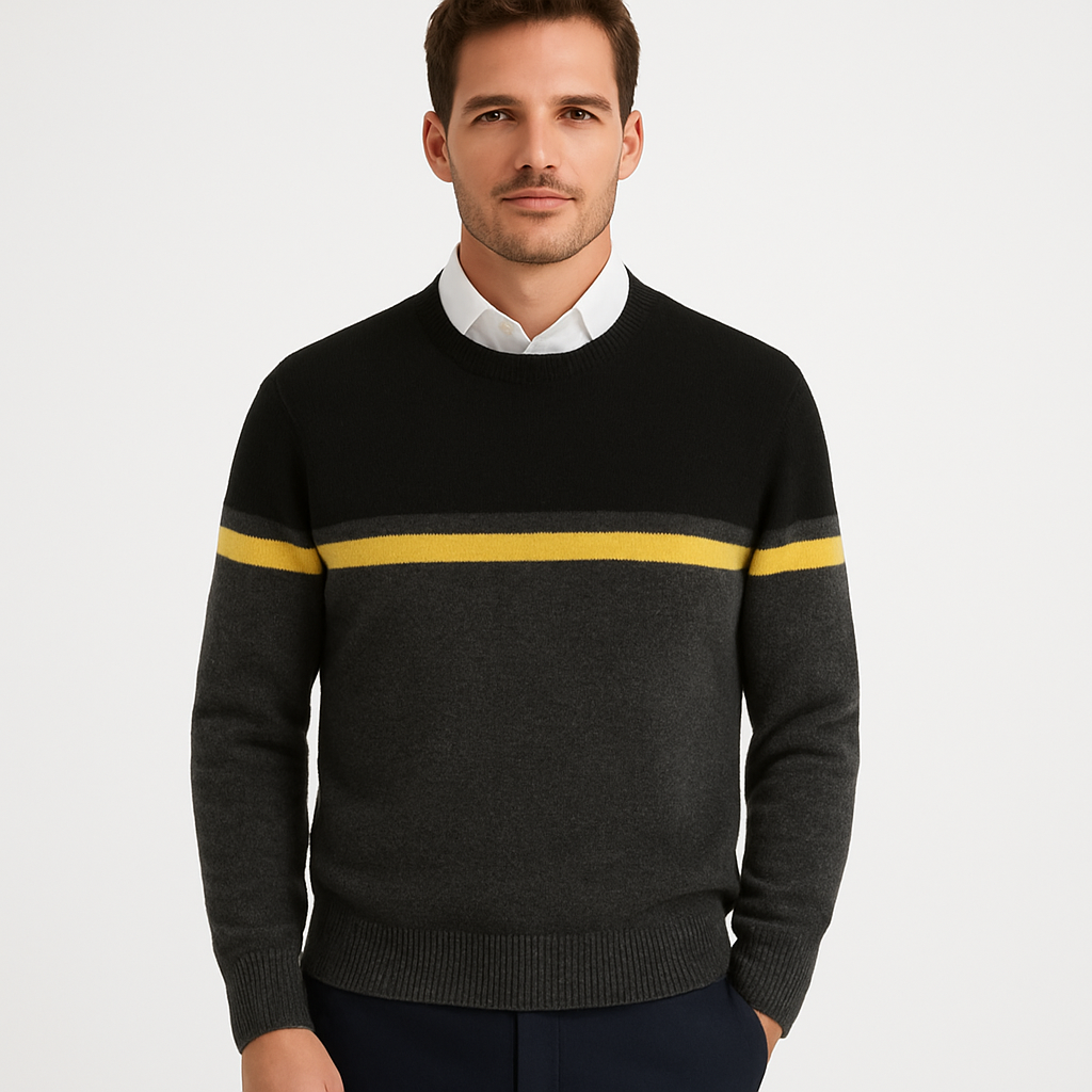 Formal Wool Sweater – Classic Knit Pullover for Business and Casual Wear 1