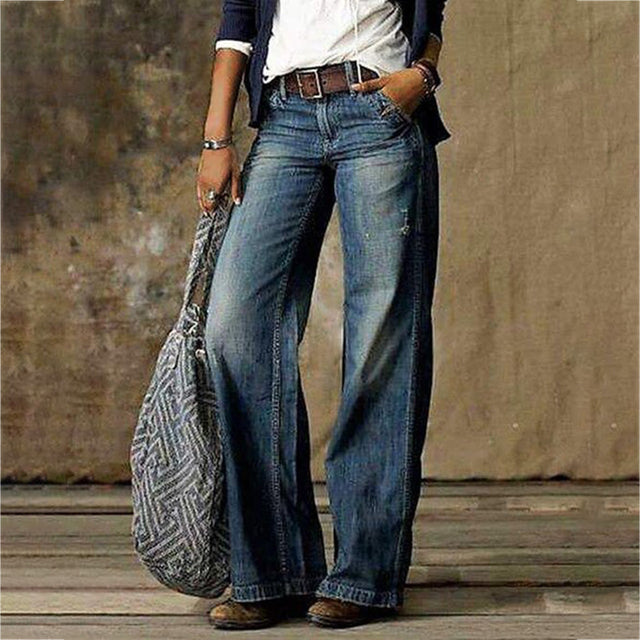 Comfortable Women's Loose Fit Jeans Pants