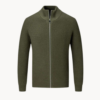 Full Zip Sweater – Knit Blend Jacket & Smooth Zip On