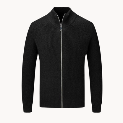Full Zip Sweater – Knit Blend Jacket & Smooth Zip On