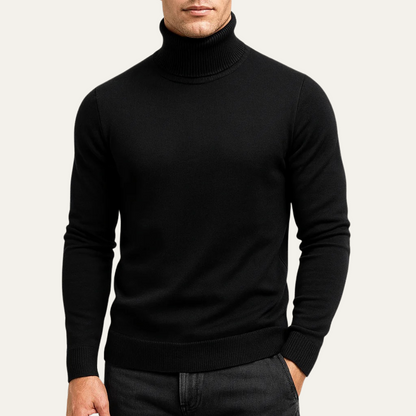 VogeLuxe | Men’s Fine Gauge Turtleneck Sweater