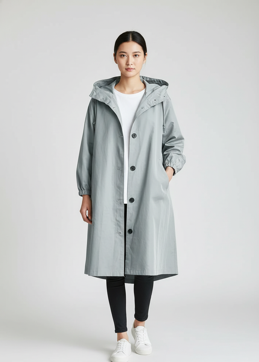 Waterproof Women's Lightweight Hooded Coat