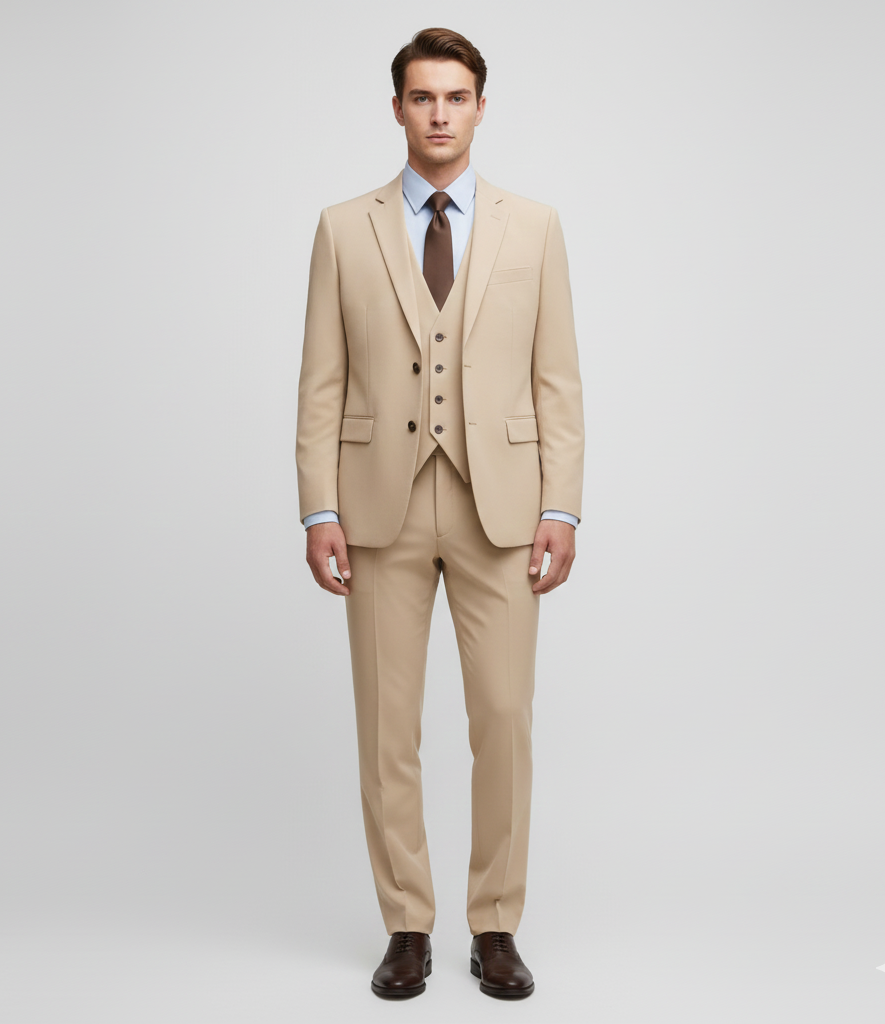 Stylish Men's 3 Piece Slim Fit Suit