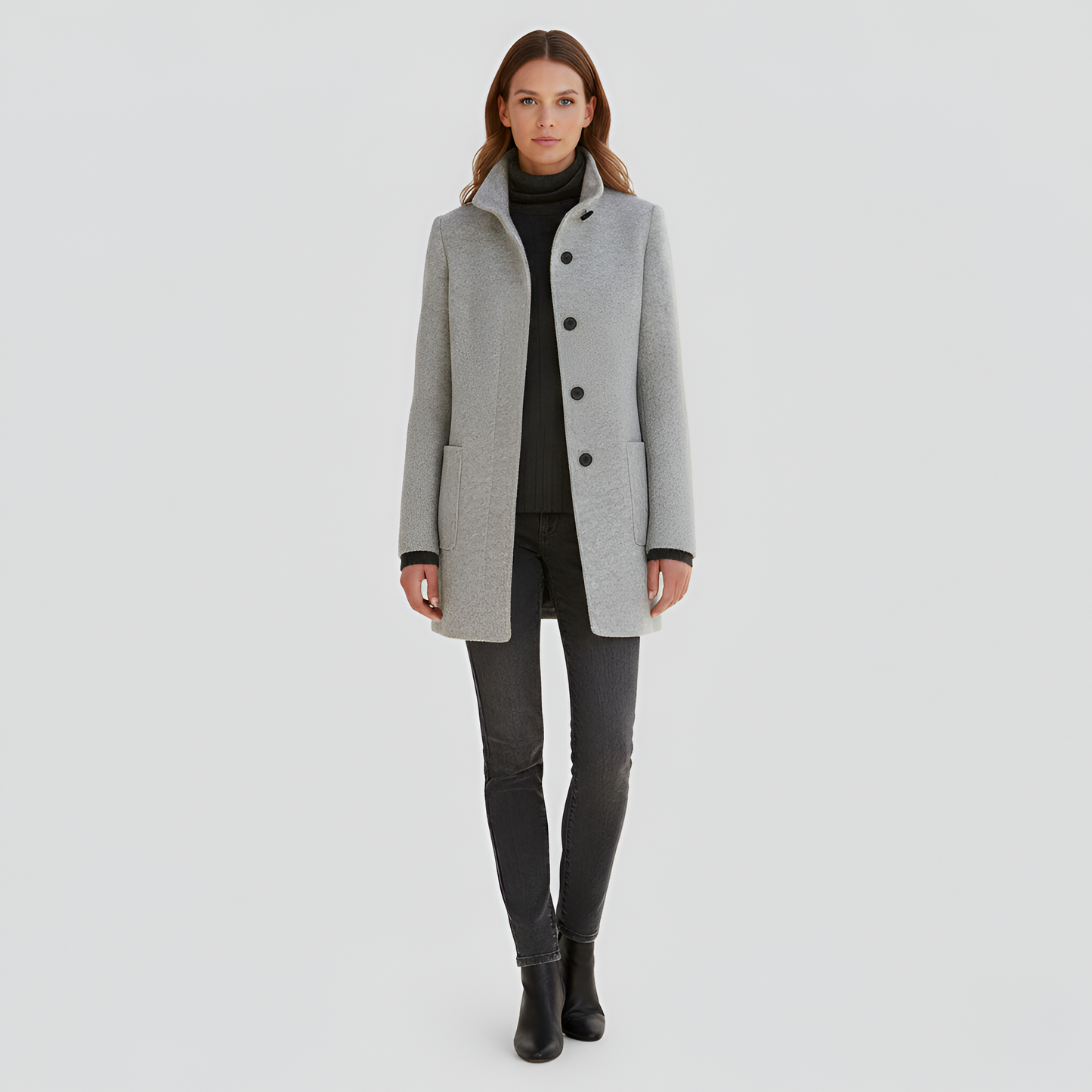 Elegante donna wool blend coat