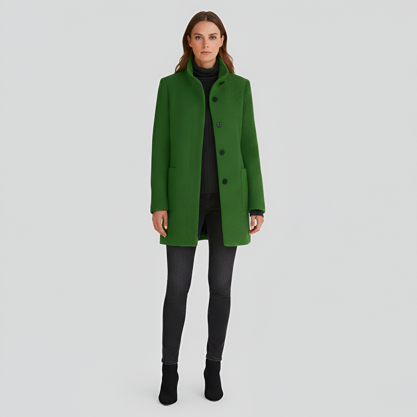 Elegante donna wool blend coat