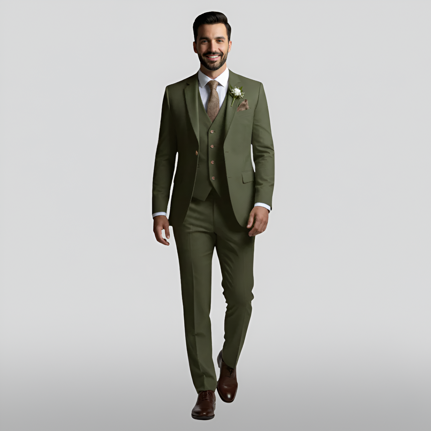 Stylish 3 Piece Men's Slim Fit Suit - VogeLuxe