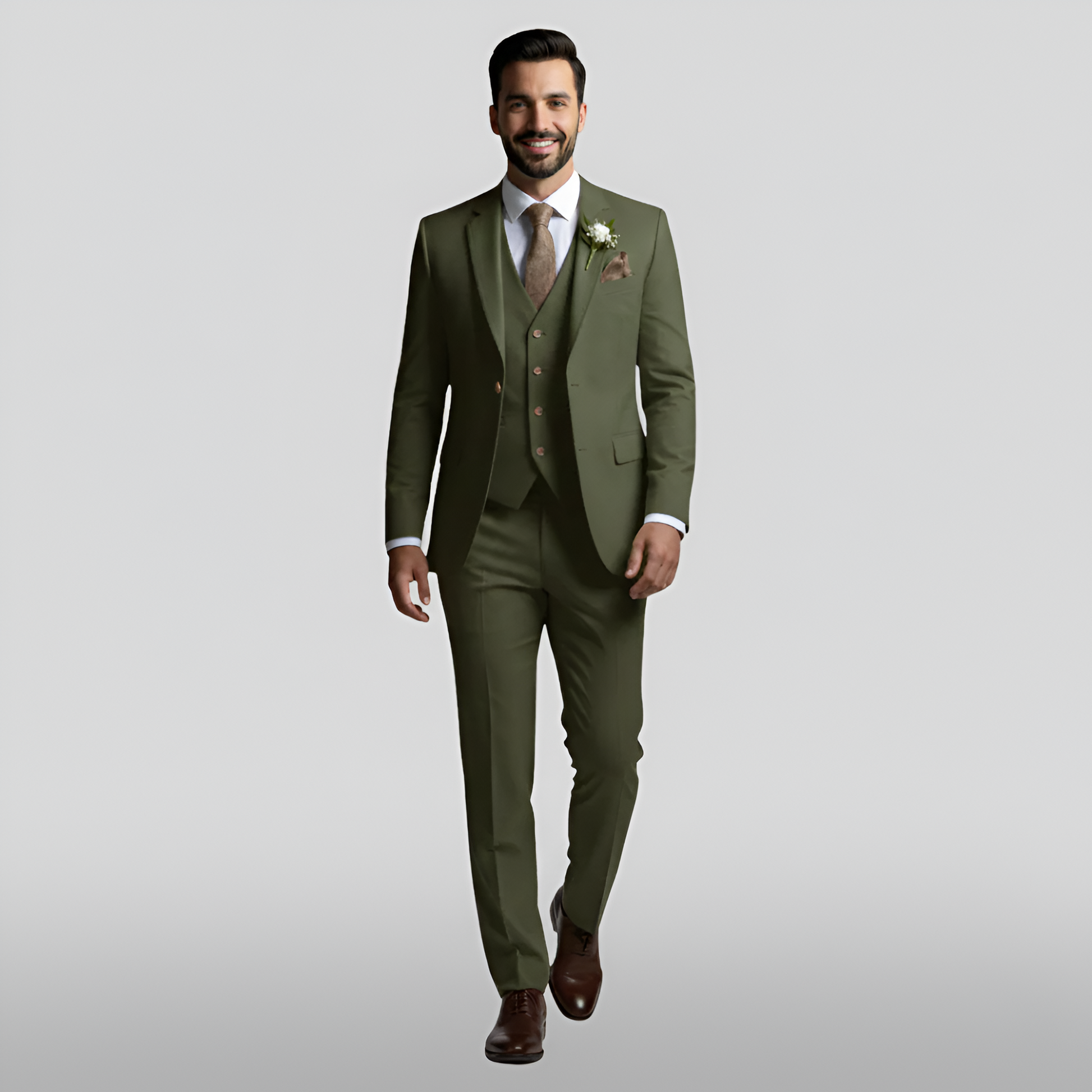 Stylish 3 Piece Men's Slim Fit Suit - VogeLuxe