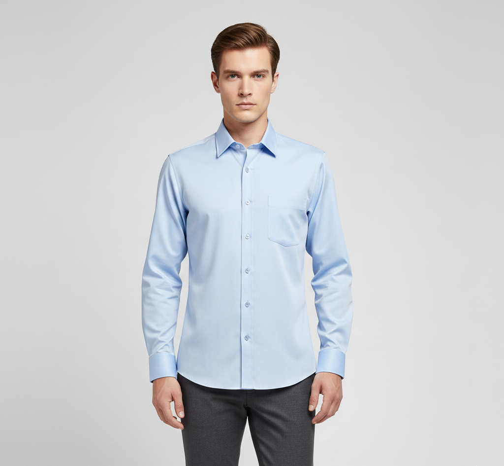 Vogue Cotton Men's Slim Fit Dress Shirt