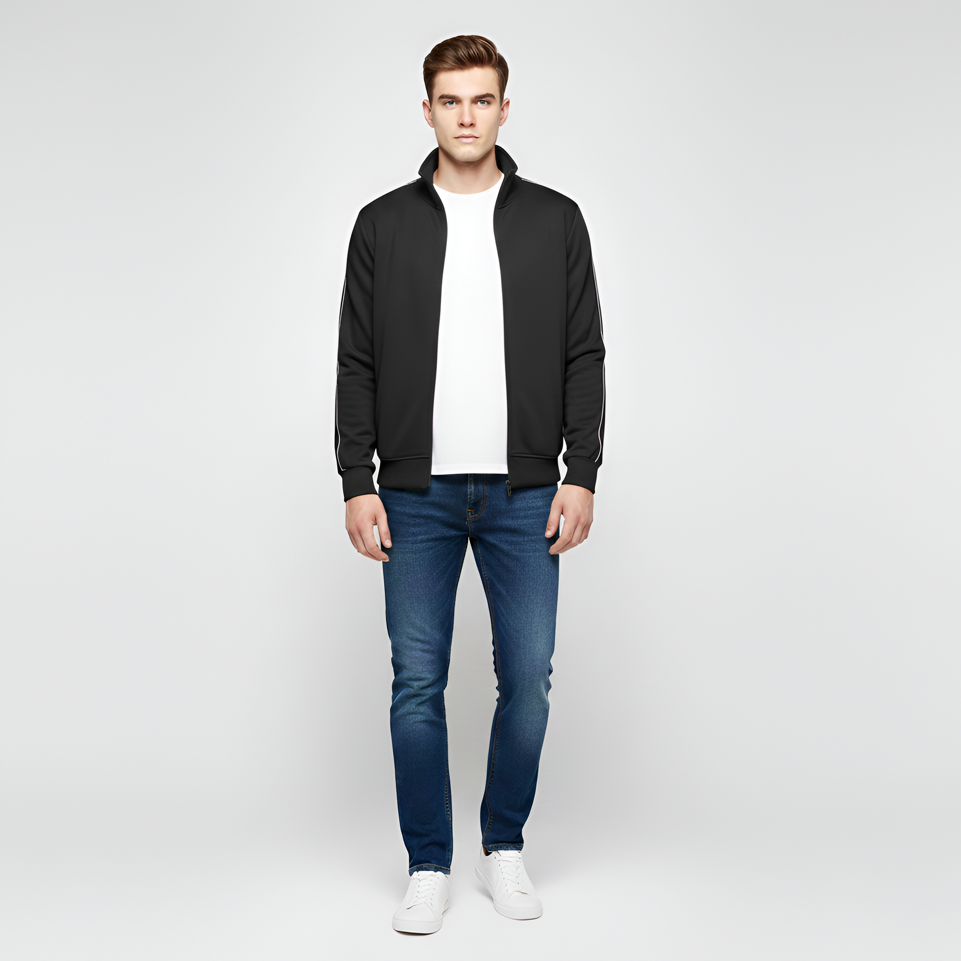 Comfortable Cotton Zip Up Men's Hoodie - VogeLuxe