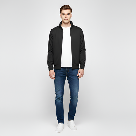 Comfortable Cotton Zip Up Men's Hoodie - VogeLuxe