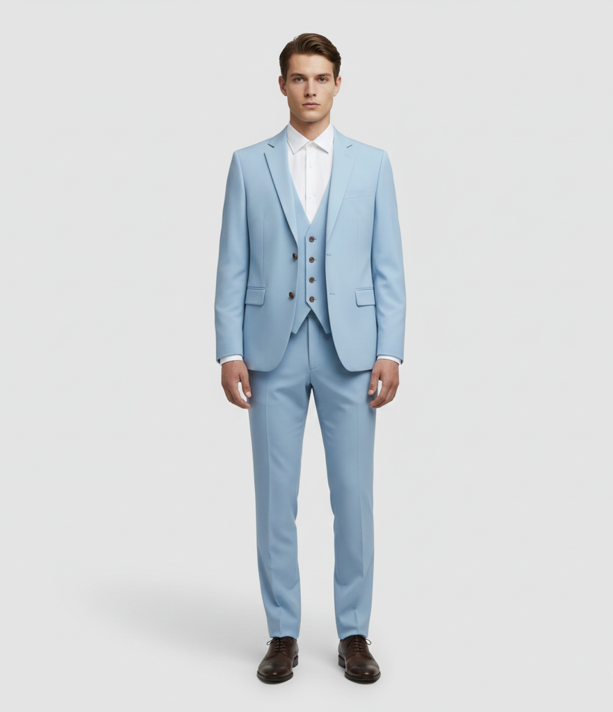 Stylish Men's 3 Piece Slim Fit Suit