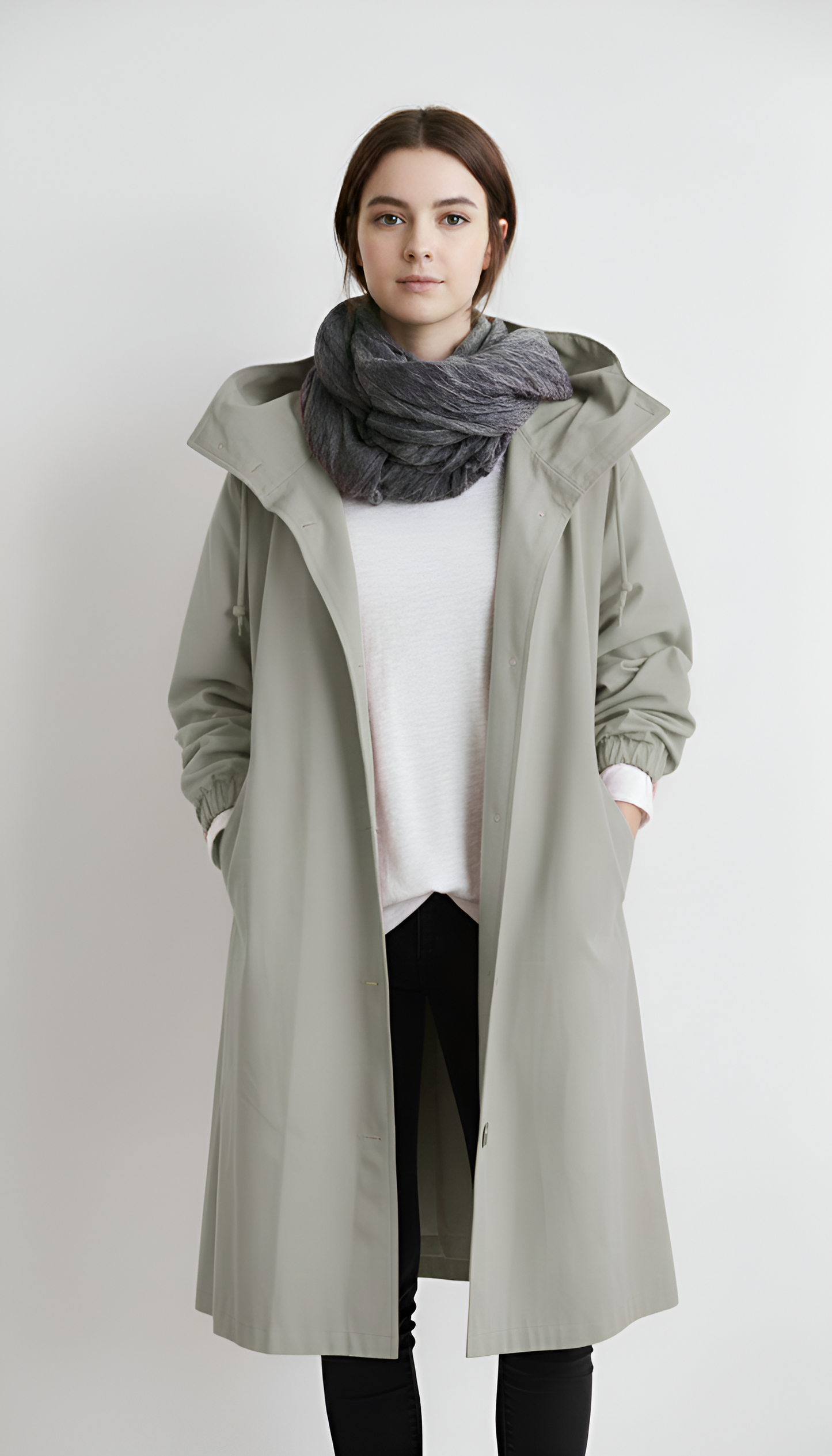 Waterproof Lightweight Women's Parka Jacket with Hood