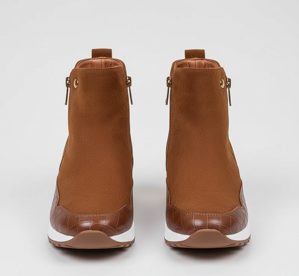 Stylish Women's Block Heel Ankle Boots