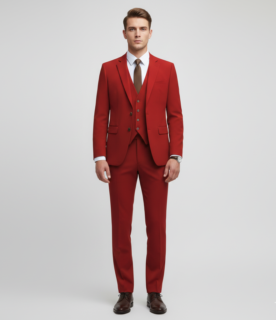 Stylish Men's 3 Piece Slim Fit Suit