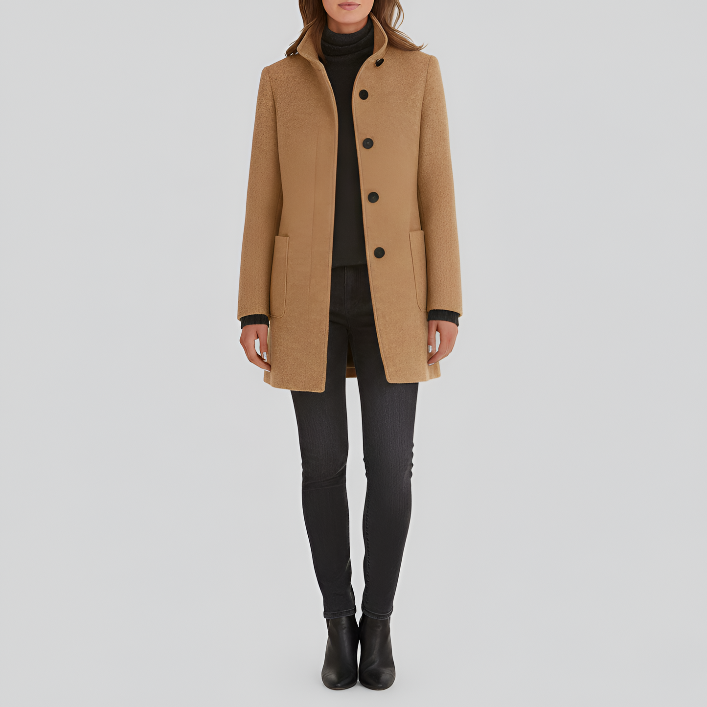 Elegante donna wool blend coat