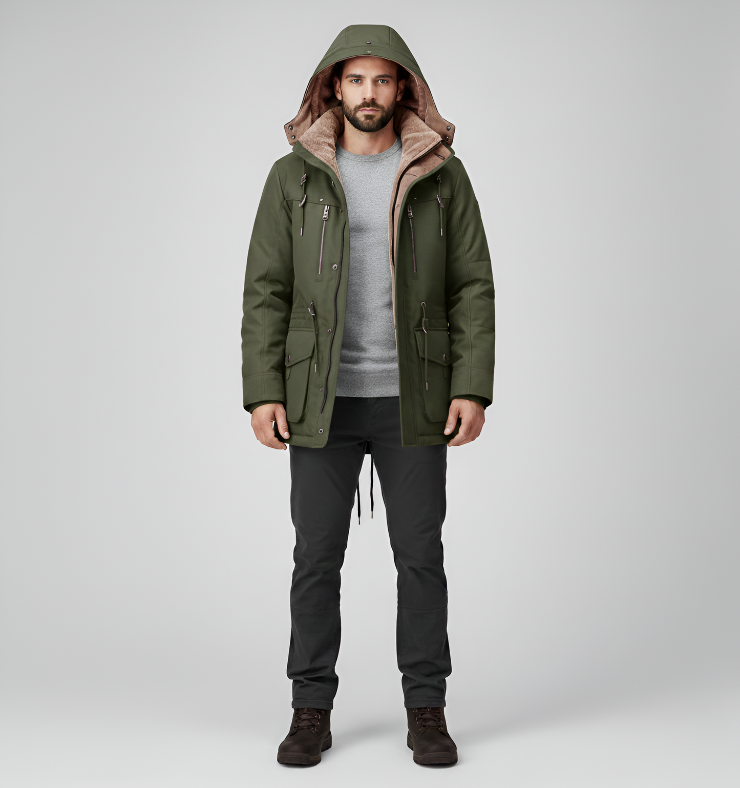Warm Waterproof Men's Hooded Winter Parka Jacket - VogeLuxe