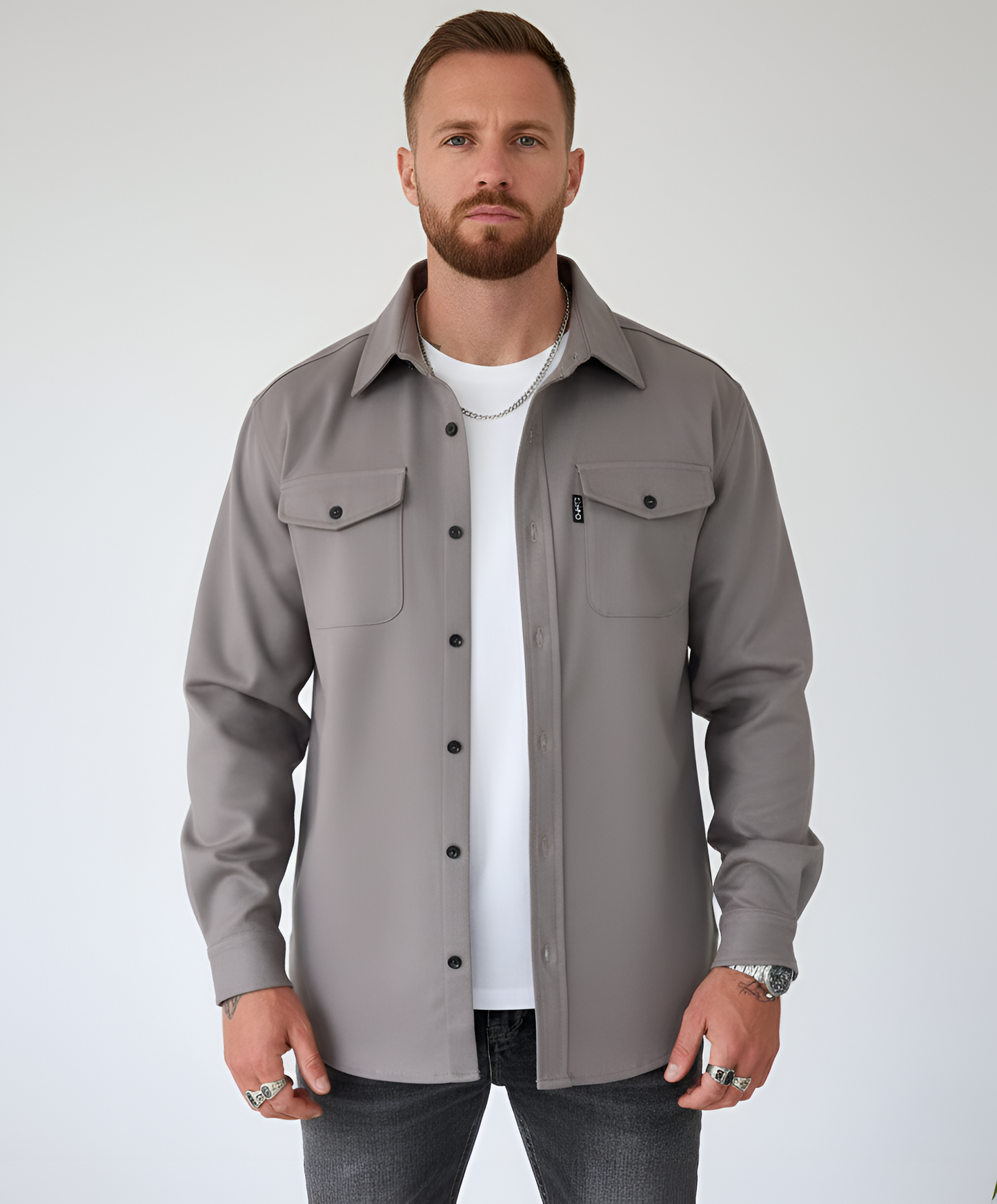 Relaxed Fit Men's Button Down Shirt
