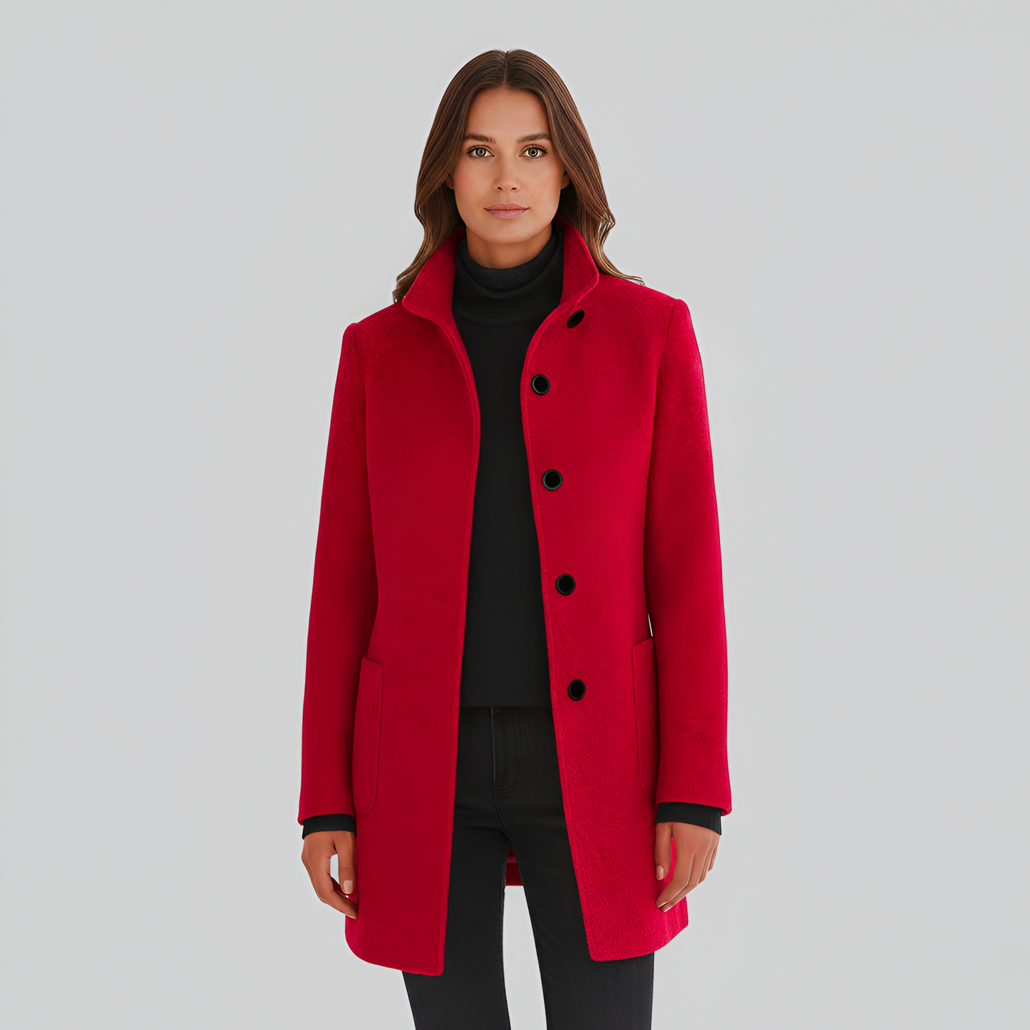 Elegante donna wool blend coat
