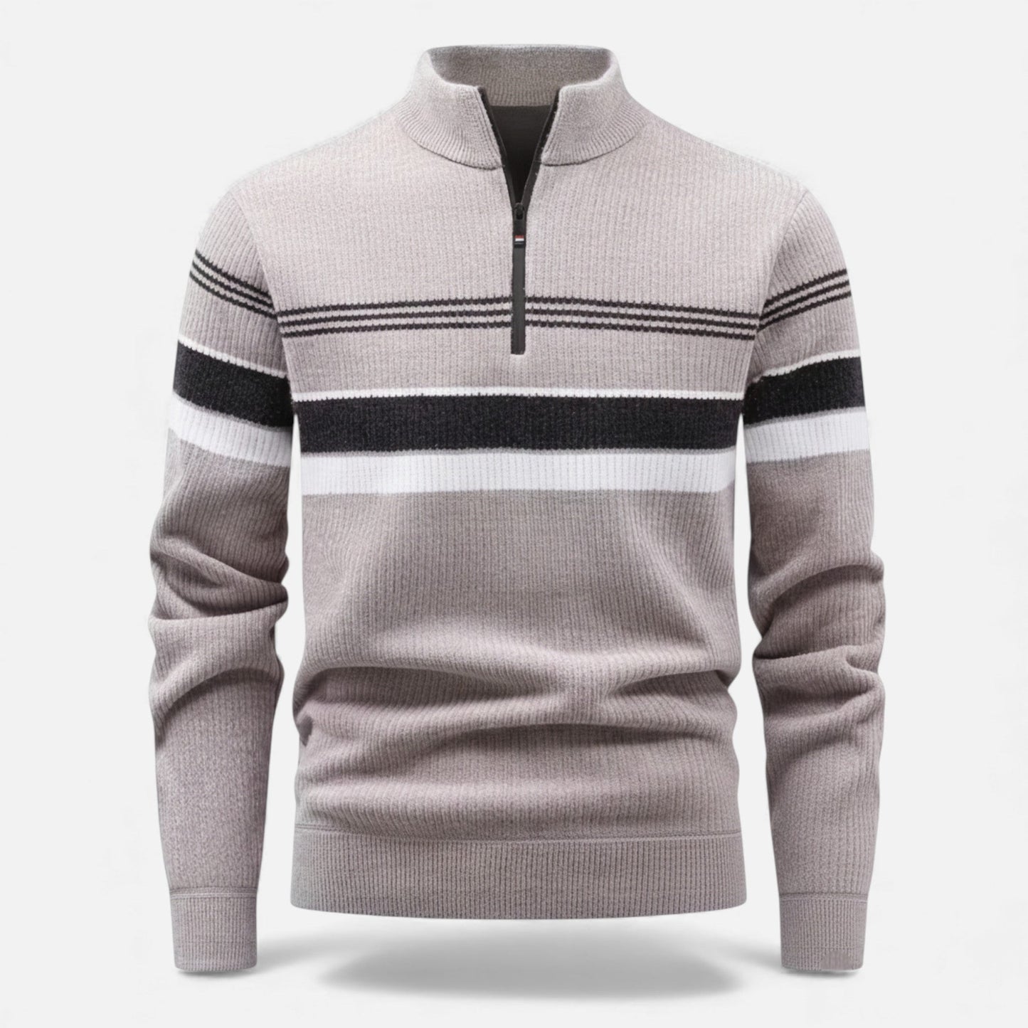 Warm Men's Cable Knit Crew Sweater - VogeLuxe