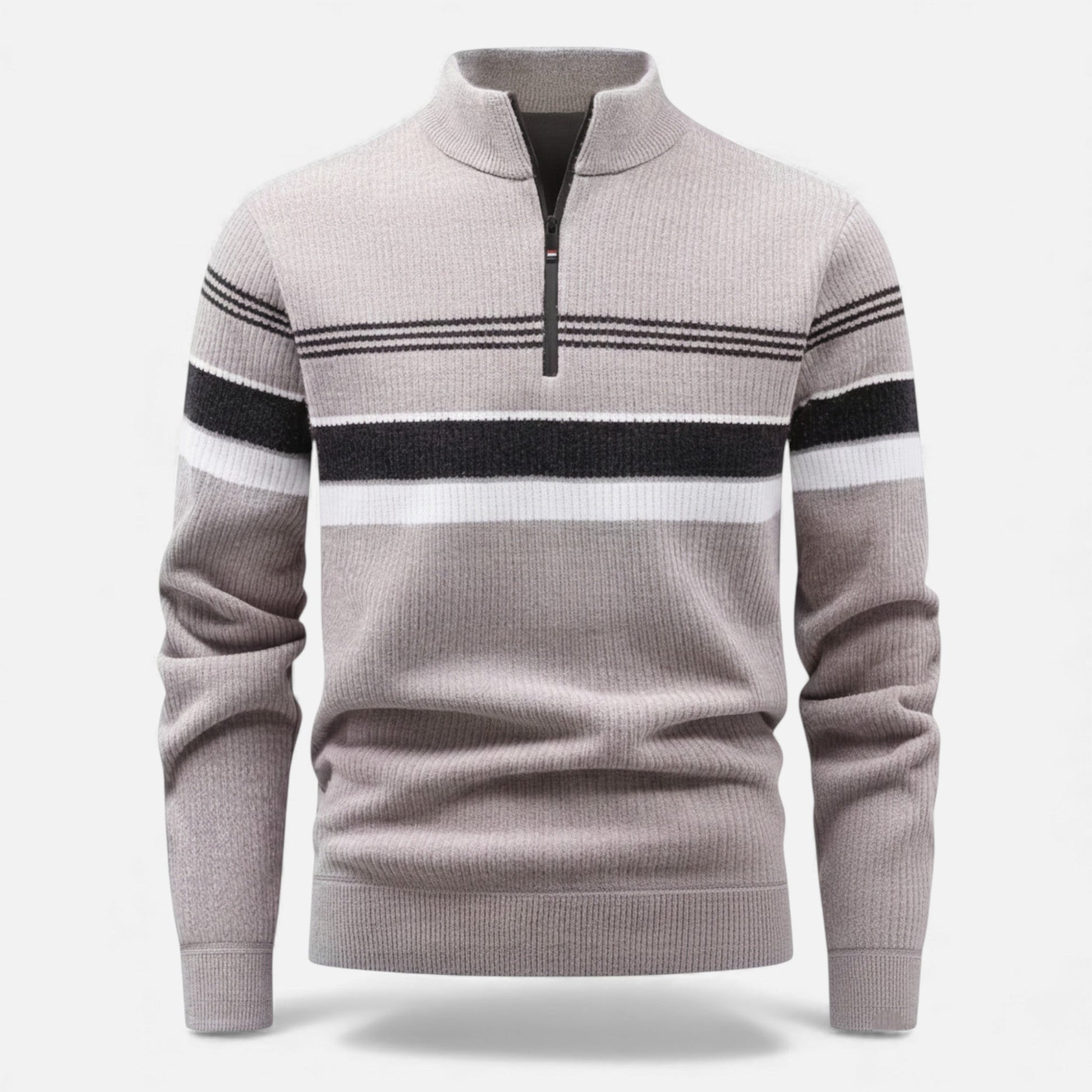 Warm Men's Cable Knit Crew Sweater - VogeLuxe