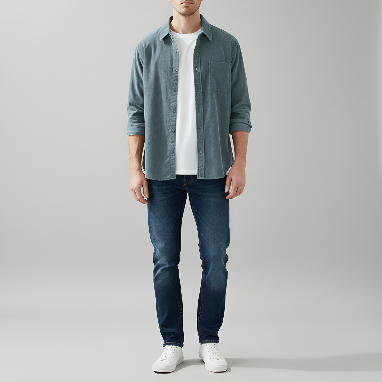 Vogue Uomo Cotton Flannel Casual Shirt