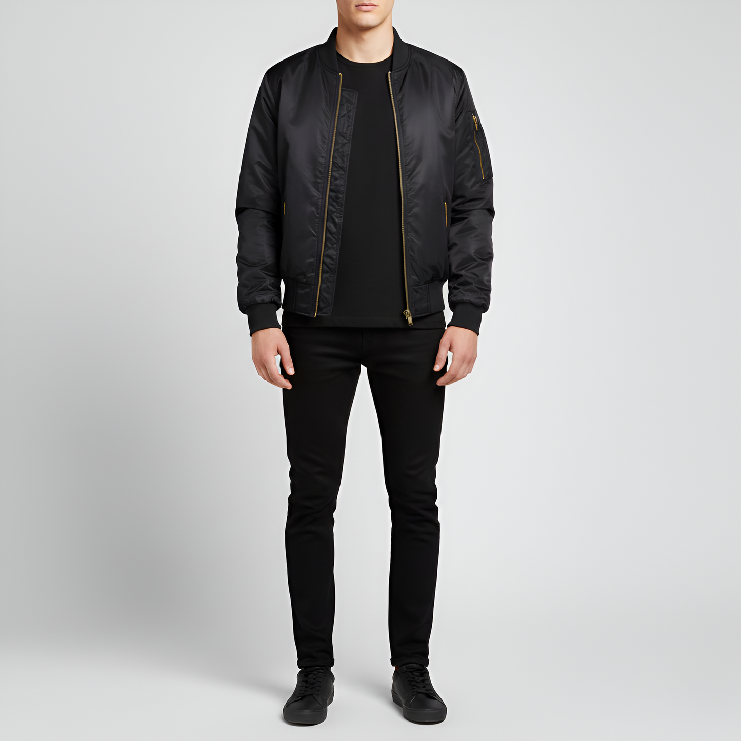 Warm Padded Mens Bomber Jacket