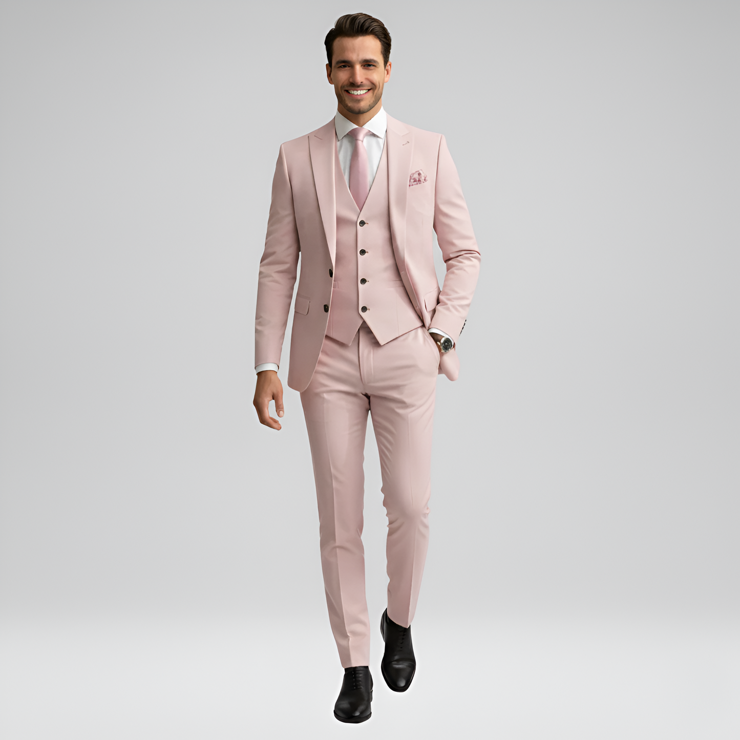 Stylish 3 Piece Men's Slim Fit Suit