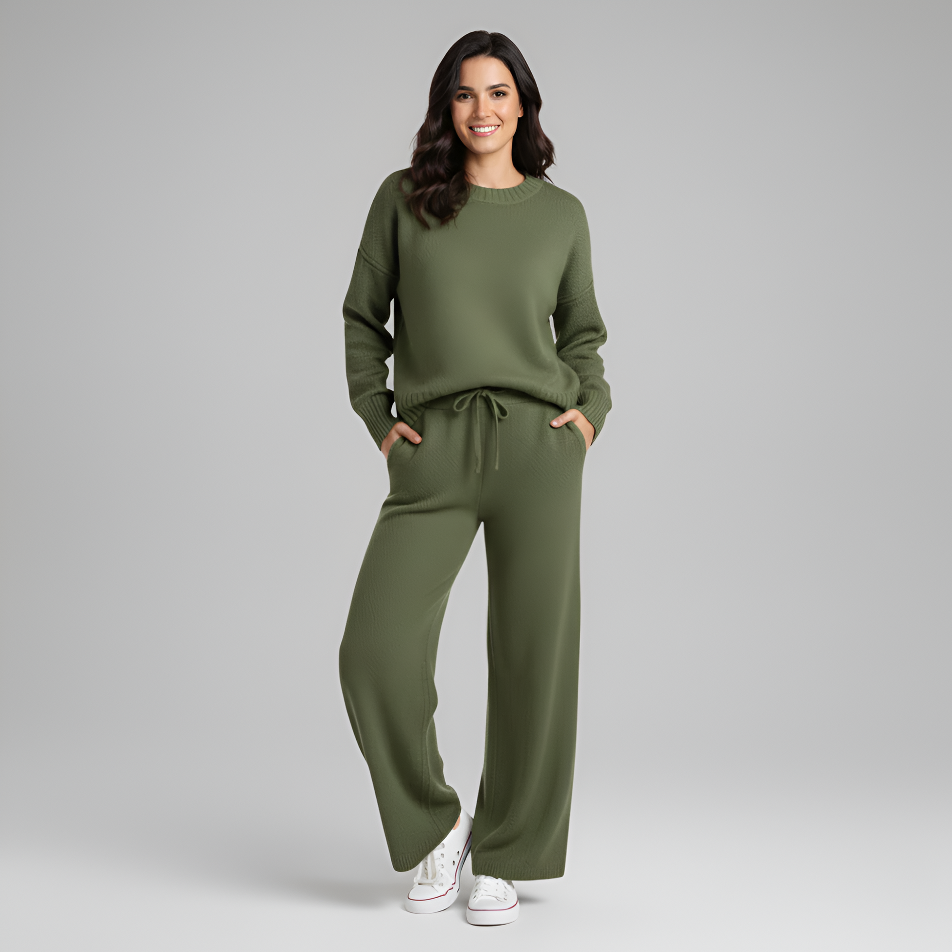 Soft Women's Loungewear Set in Comfortable Knit - VogeLuxe