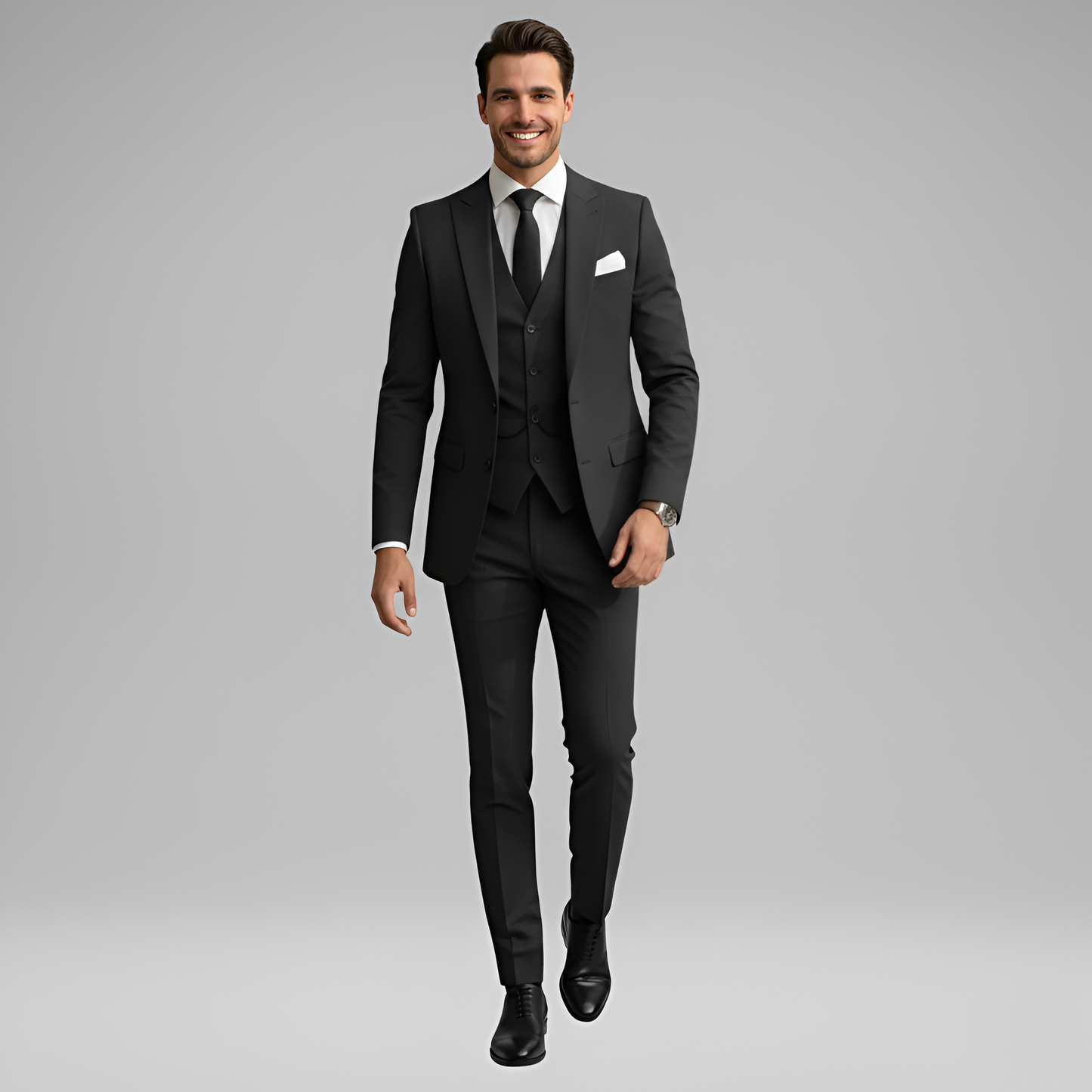 Stylish 3 Piece Men's Slim Fit Suit