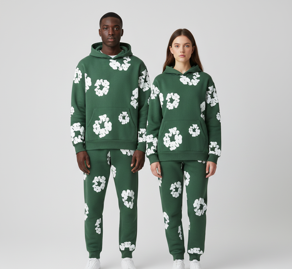 Colorful Printed Unisex Cotton Jumpsuit